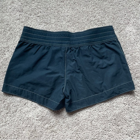 Nike Y2K Swim Surfing Shorts Size L (12-14) Missing a Button Blue & Yellow/Green - Picture 2 of 10